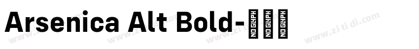 Arsenica Alt Bold字体转换